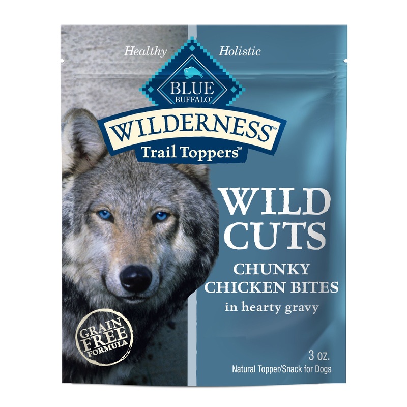 Blue Buffalo Wilderness Trail Toppers Wild Cuts Natural High-Protein Dog Wet Food, Chicken Bites in Hearty Gravy, 3-oz Pouch 3oz
