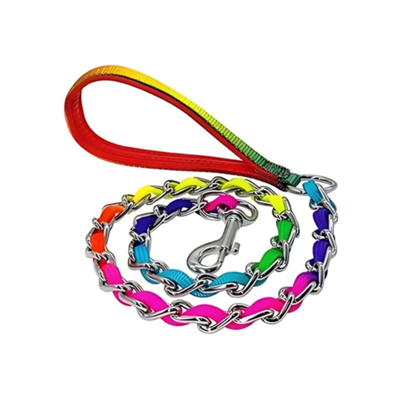 Golden Panda Chain Rainbow Leash[Length – 2.5mm x 110cm]