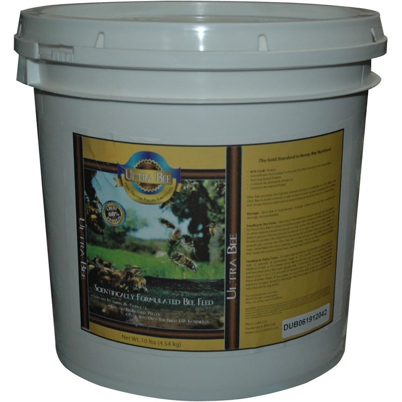 Mann Lake FD210 Ultra Bee Dry Feed Pail, 10 lbs