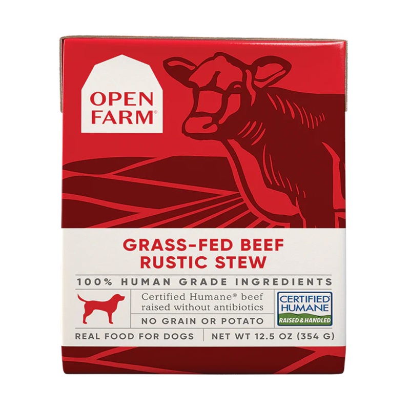 Open Farm Grass-Fed Beef Rustic Stew Wet Dog Food 12.5 oz Each