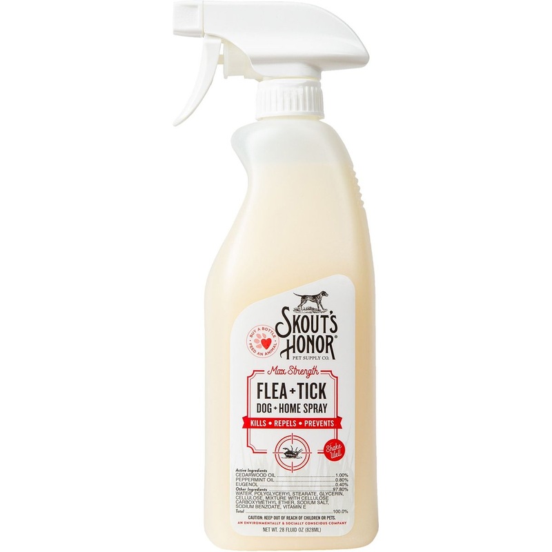 Skout’s Honor Max Strength Flea + Tick Dog & Home Spray 28 oz