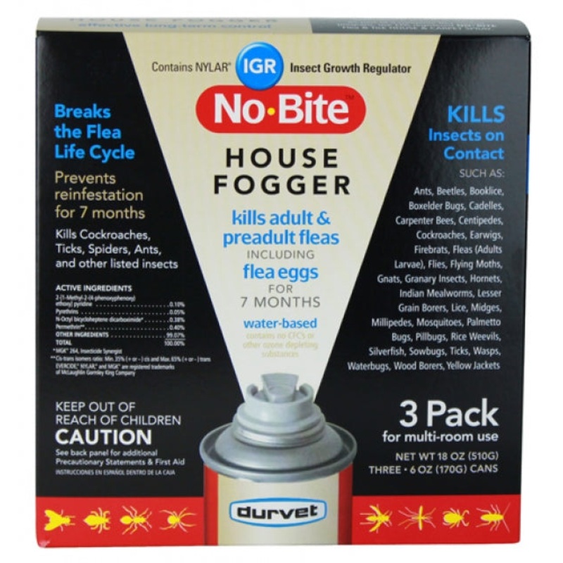 Durvet No Bite 3pk Fogger with IGR 3-pack