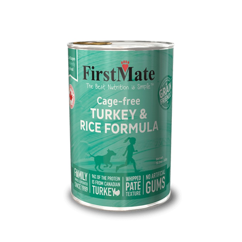 FirstMate Cage-free Turkey & Rice Formula for Dogs 12.2oz