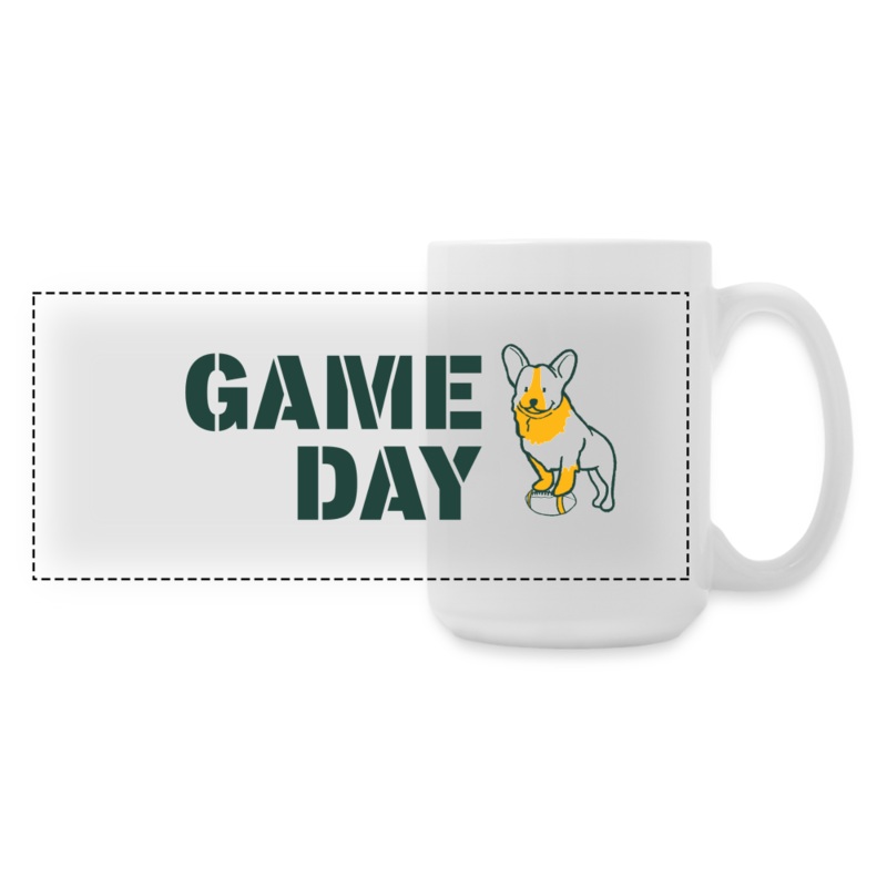 Game Day Dog Panoramic Coffee/Tea Mug 15 oz One Size