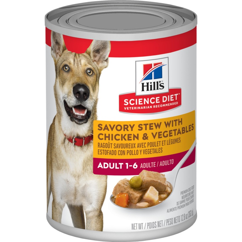 Hill’s Science Diet Adult Savory Stew with Chicken & Vegetables Canned Dog Food