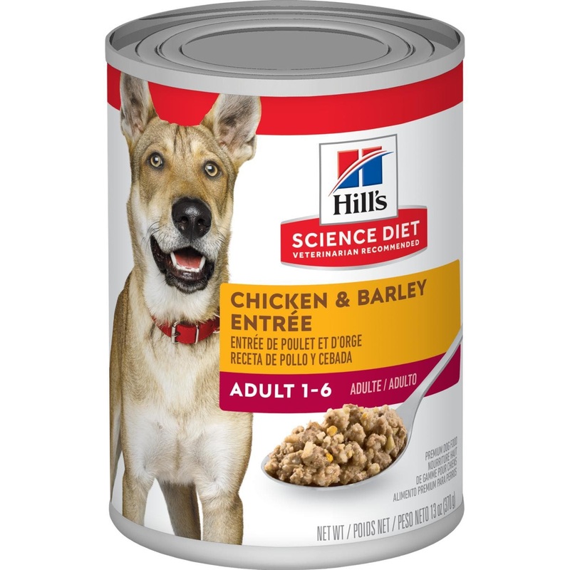 Hill’s Science Diet Chicken & Barley Adult 1-6 Canned Dog Food 13 oz