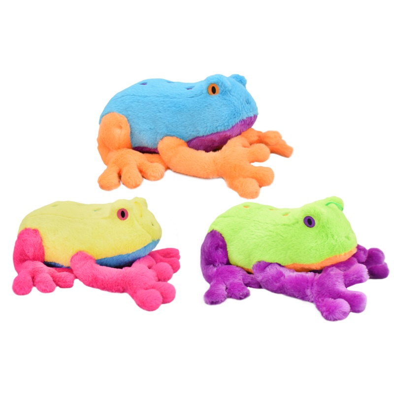 Multipet Jumbo Frogs – 15″ Assorted Color