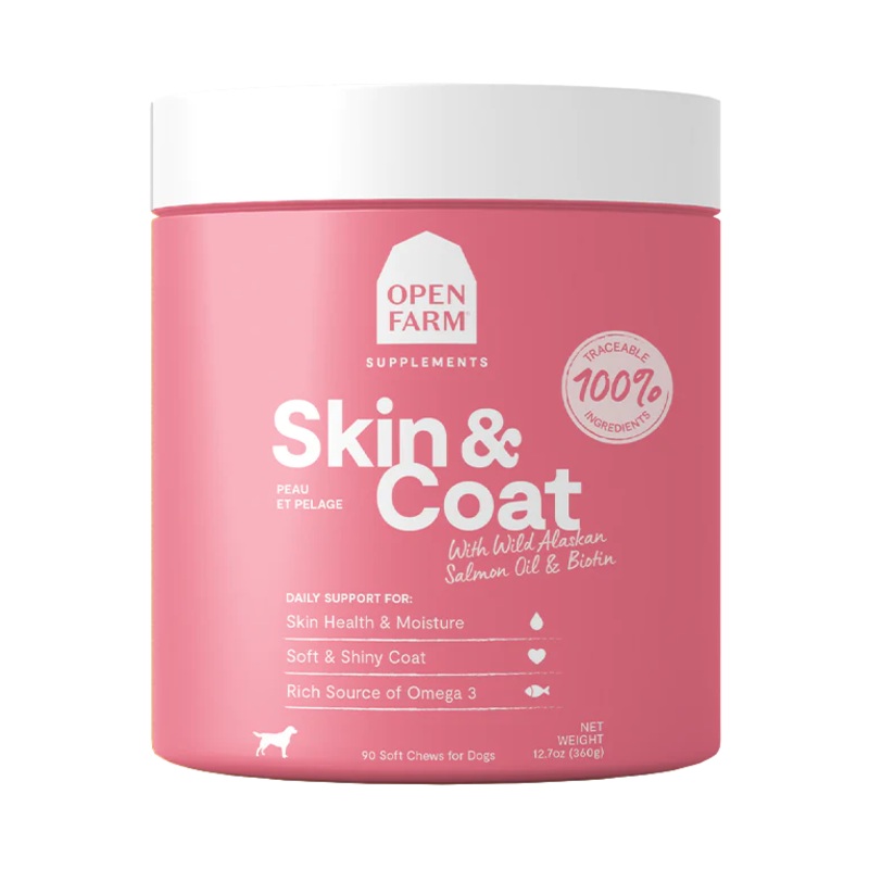 Open Farm Skin & Coat Supplement Chews for Dogs