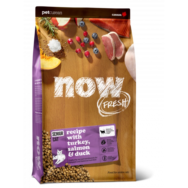 Petcurean Now! Fresh Grain Free Senior Recipe Dry Cat Food
