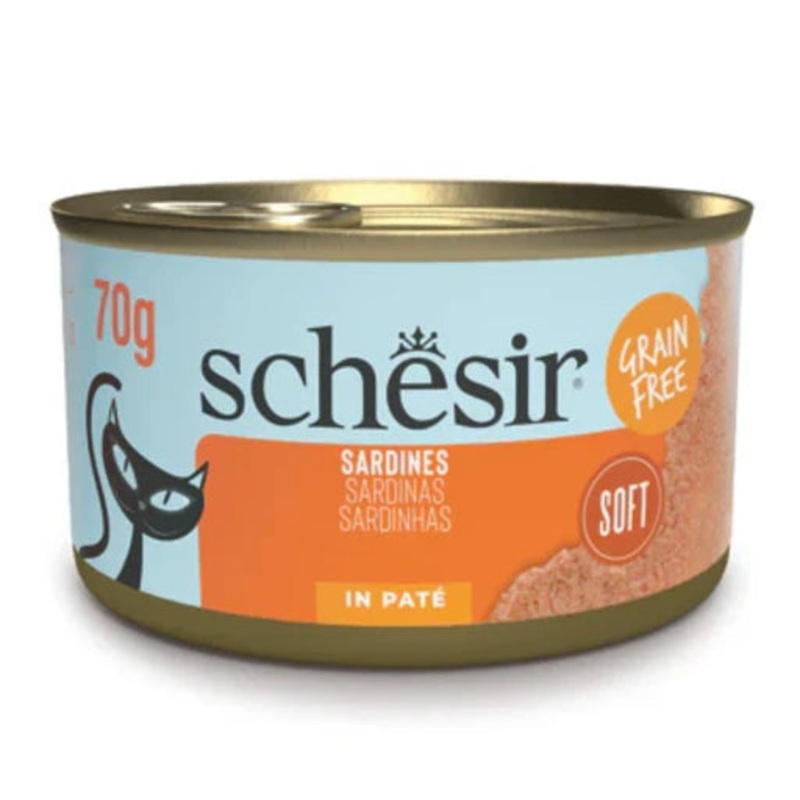 Schesir Grill Pate’ Cat Can Sardines 70g [Min Order:12pcs]
