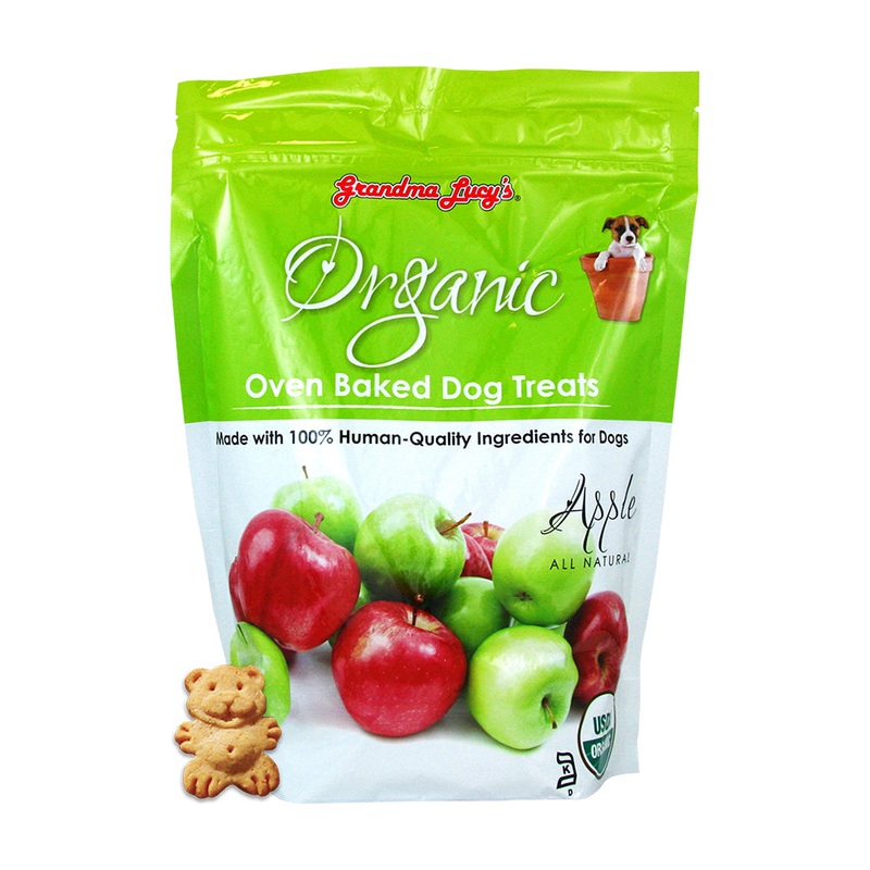 Grandma Lucys Organic Oven Baked Apple Recipe Dog Treats 14 Oz