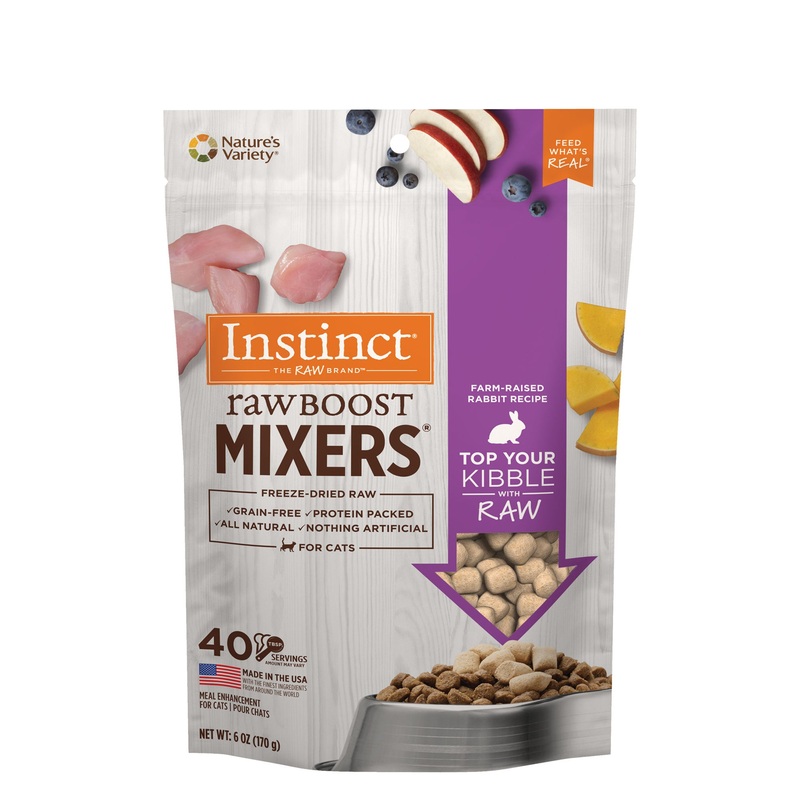 Instinct Raw Boost Cat Mixers – Rabbit 6oz
