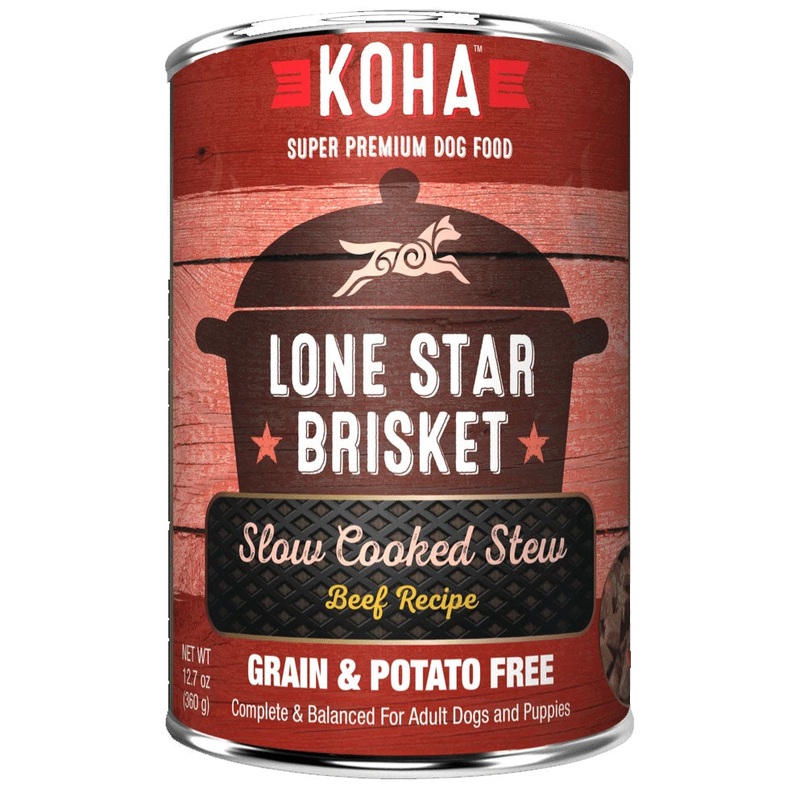KOHA Grain-Free Lone Star Brisket Wet Dog Food 12.7-oz 12-Pack