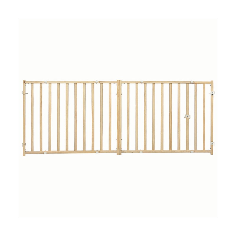 Mid West Wood Extra-Wide Pet Gate 24 Inch