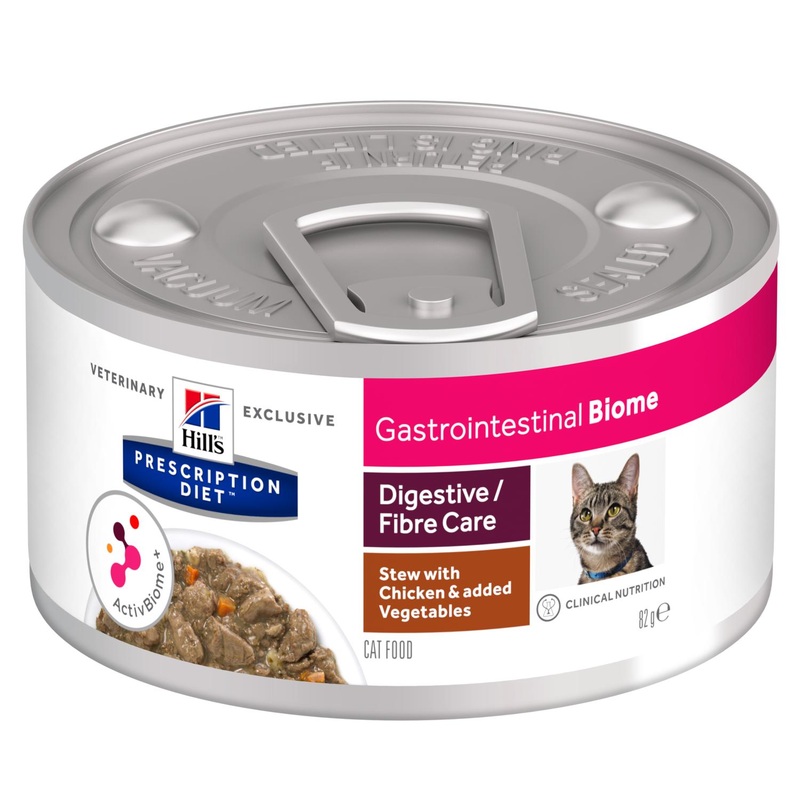 Hill’s Prescription Diet Gastrointestinal Biome Chicken & Vegetable Stew Wet Cat Food 2.9oz-24 cans