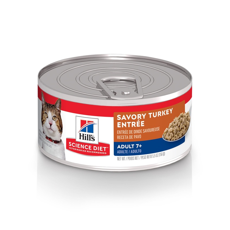 Science Diet Cat Adult 7+ Savory Turkey Entree 5.5oz Single 5.5oz