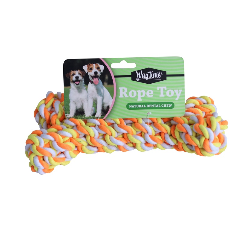 WagTime – Bone Rope Toy (25cm) 25cm