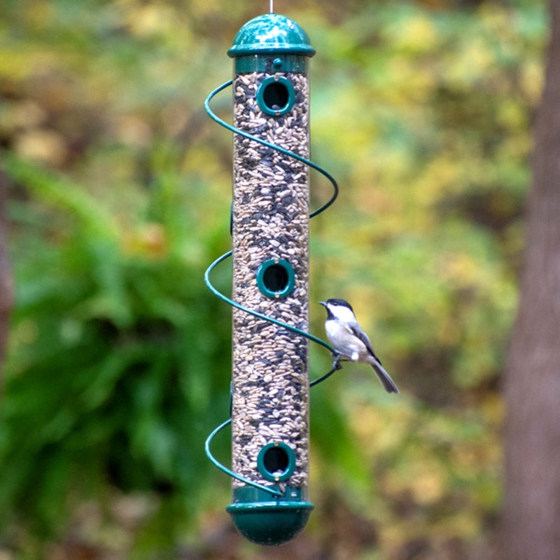 17″ Green Spiral Sunflower Seed Feeder