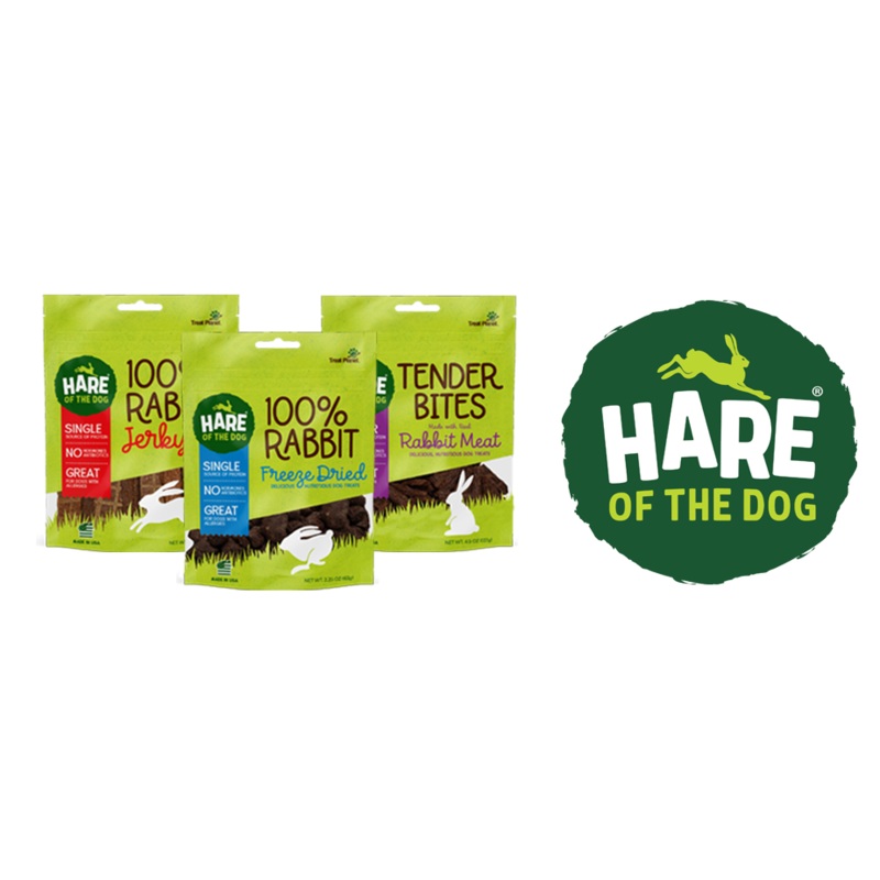 Hare of the Dog 100% Rabbit Jerky Dog Treats (3.5 oz)