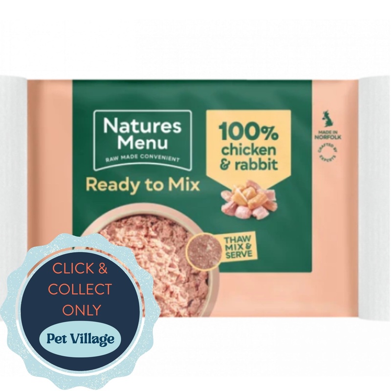 Natures Menu Chicken & Rabbit Raw Mixer Freeflow 400g 400g