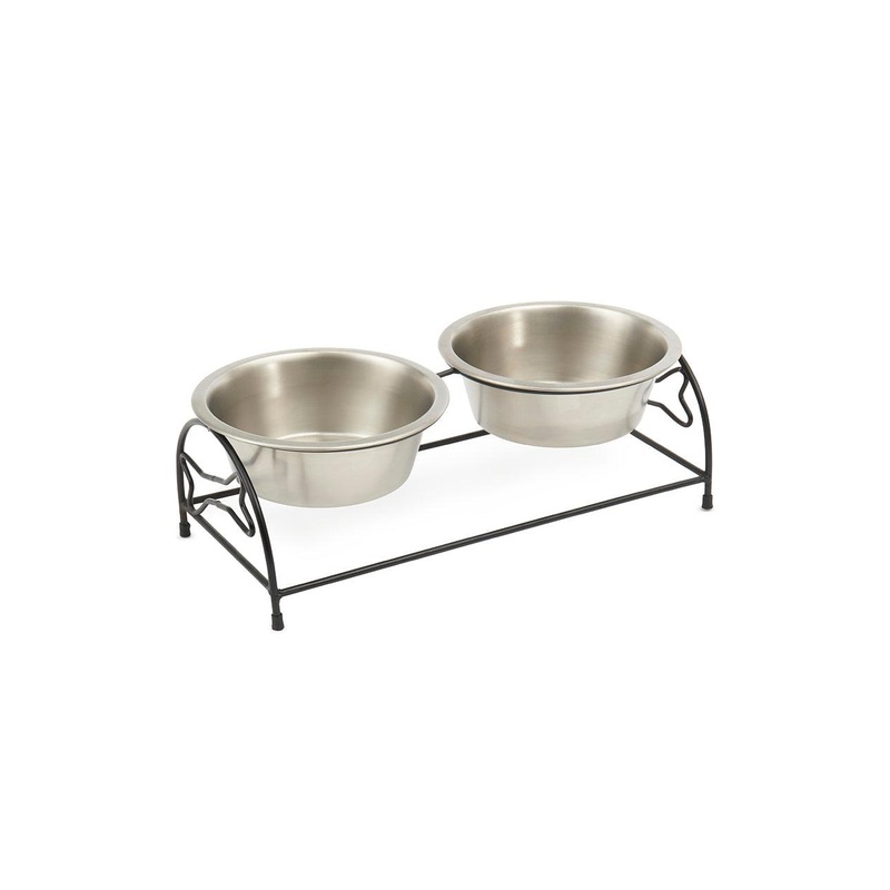 Petrageous Bone Shape Metal Double Diner Large 6.5 Cups