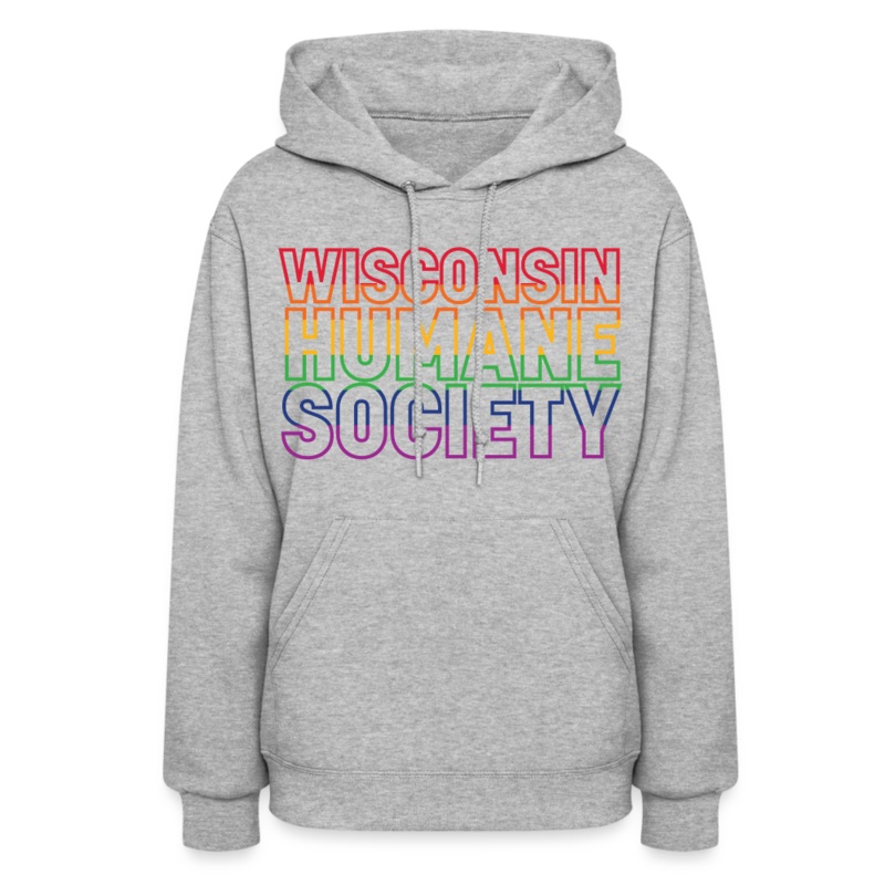 WHS Pride Rainbow Contoured Hoodie heather gray S