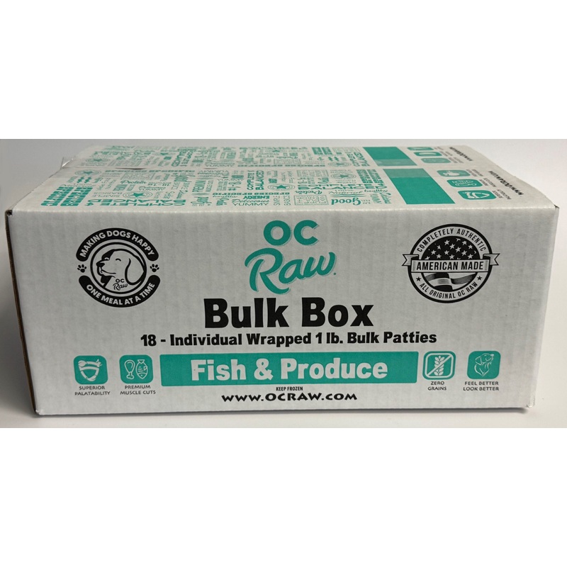 OC Raw Fish & Produce – 18lb Bulk Box