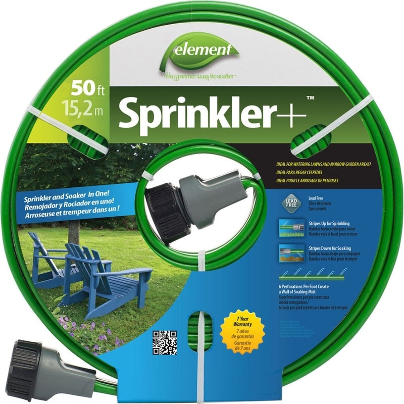 SWAN ELEMENT SPRINKLER & SOAKER HOSE COMBINATION 50 FT GREEN