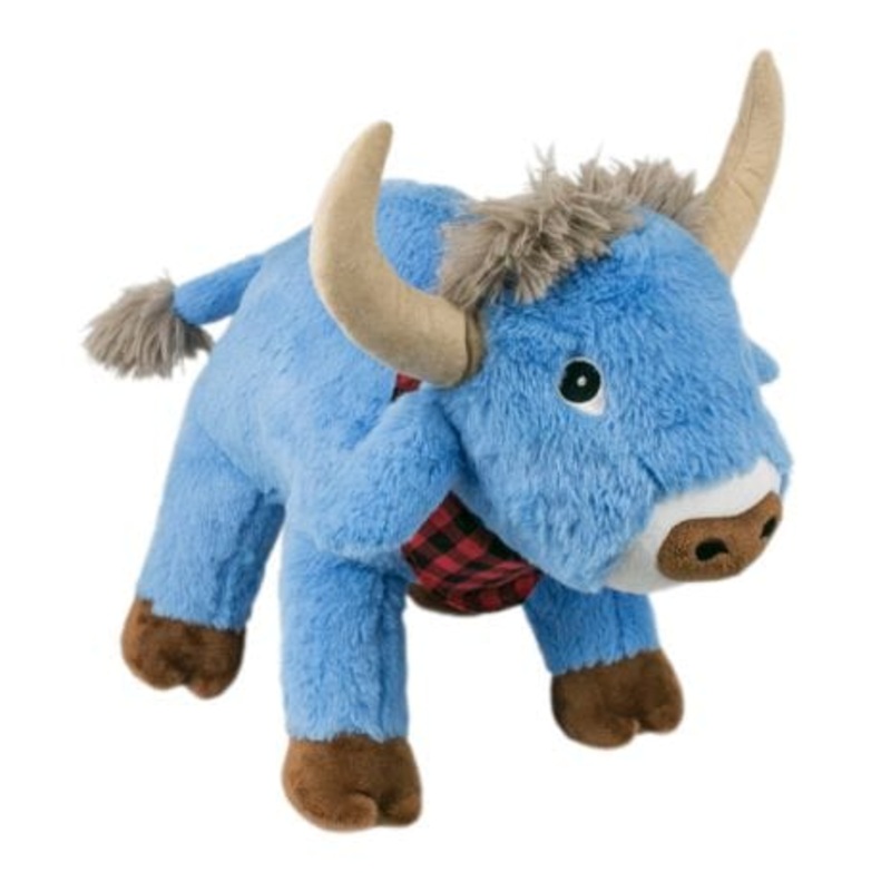 Tall Tails Crunch Blue Ox Toy for Dogs 10 in