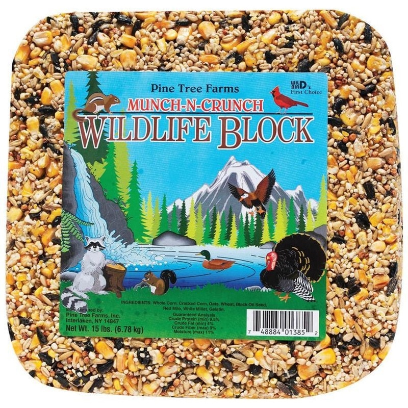 Pine Tree Farms Munch-N-Crunch Wildlife Block 15 lb