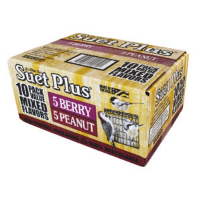 Wildlife Sciences Suet Plus Mixed Berry & Peanut Suet 10 Pck