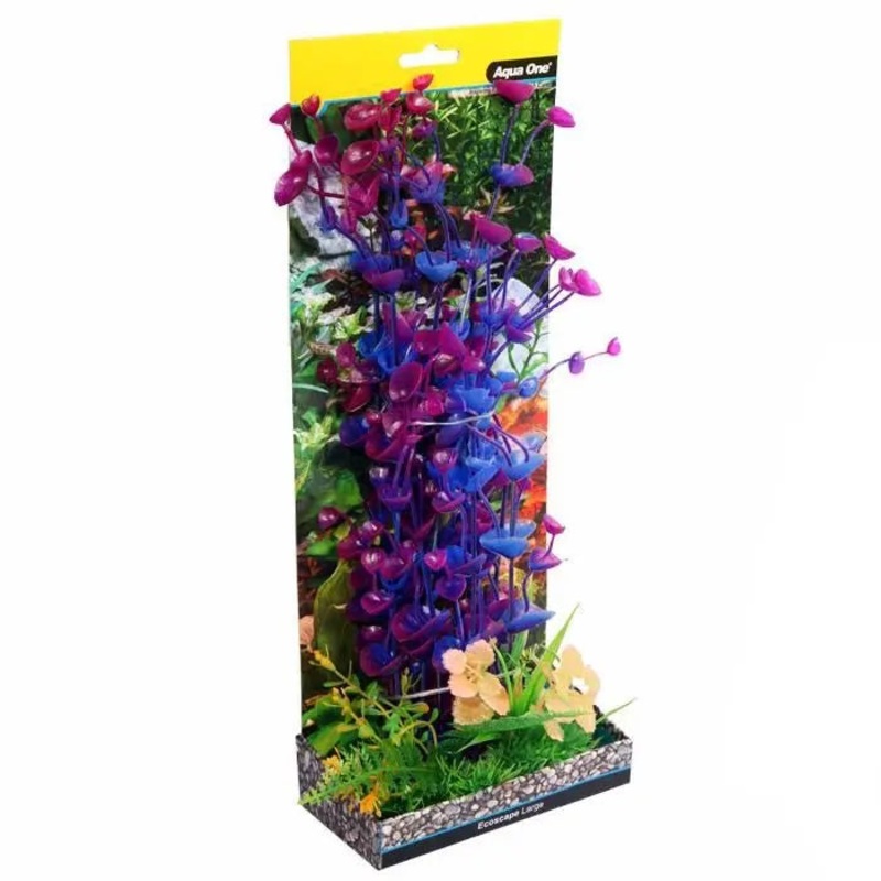 Aqua One Ecoscape Ogris Auribus Purple Large Artificial Plant
