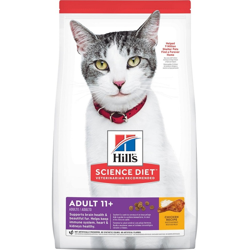 Hill’s Science Diet Senior Age 11+ Chicken Recipe Dry Cat Food