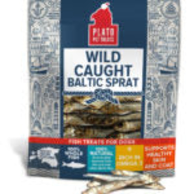 Plato Wild Caught Baltic Sprat Dog Treats; 3- Oz Bag