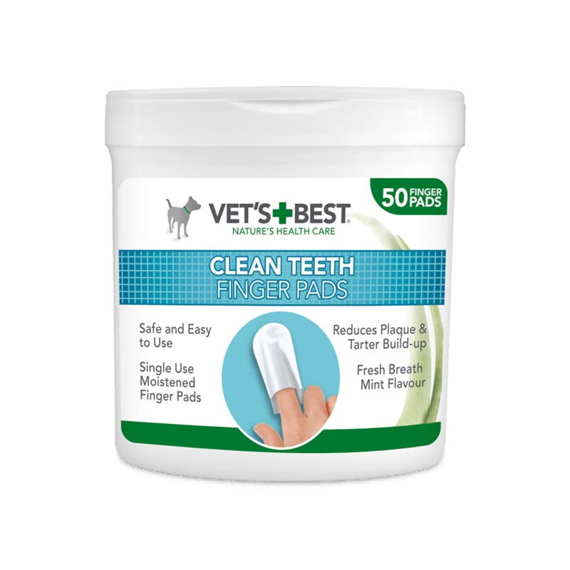 Vets Best – Dental Care Finger Wipes (50pk) 50pk
