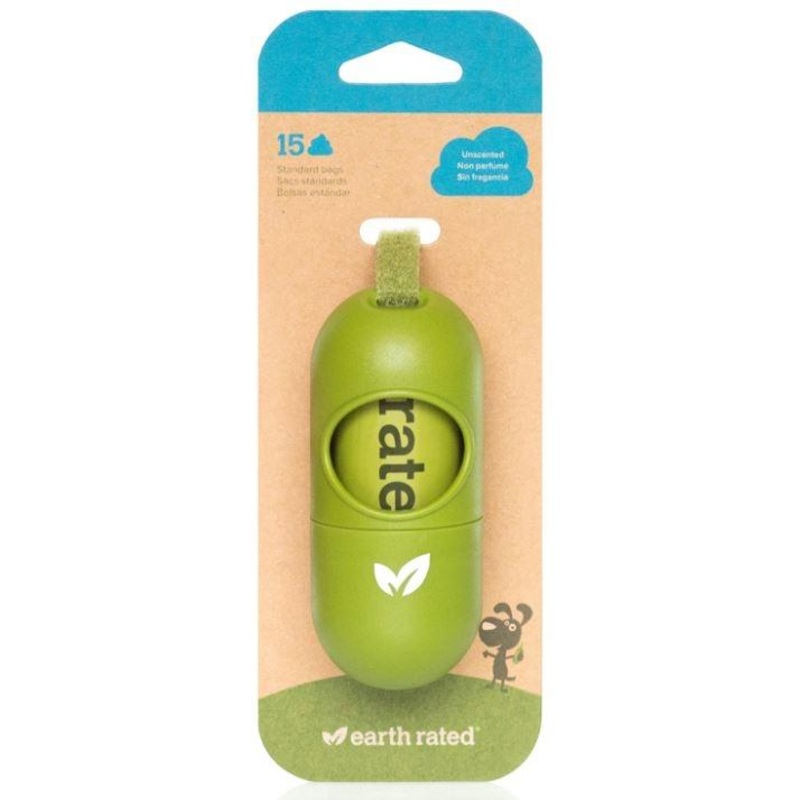 Earth Rated Leash Dispenser with Unscented Bags