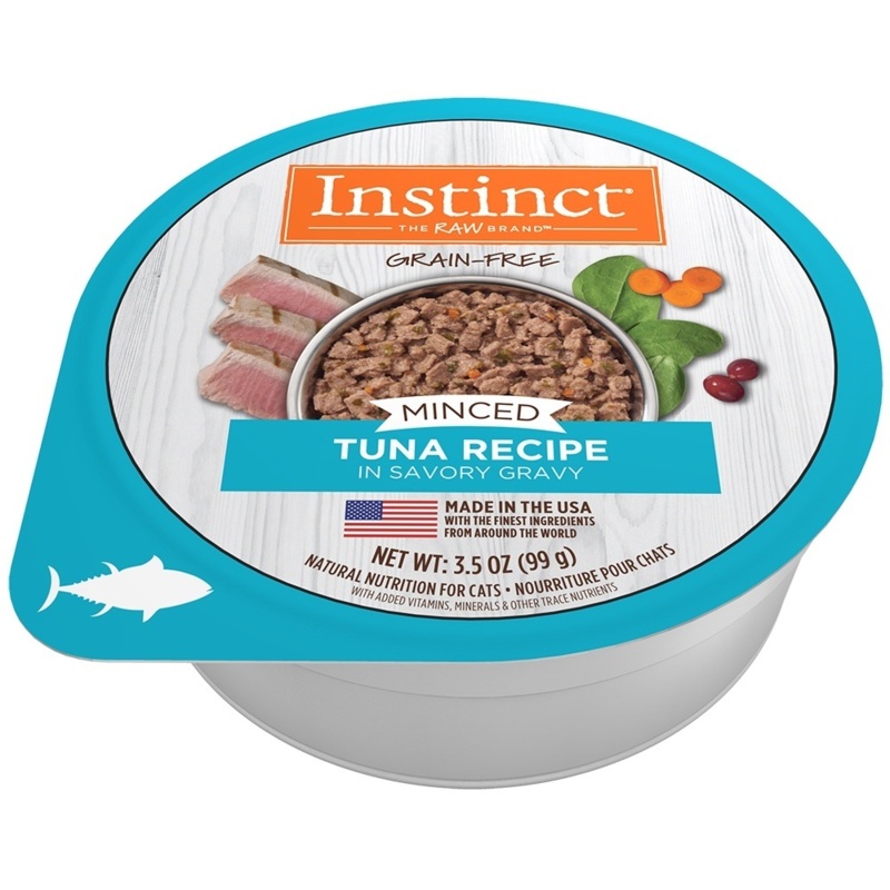 Instinct Adult Grain Free Minced Recipe with Real Tuna Natural Cat food Cups