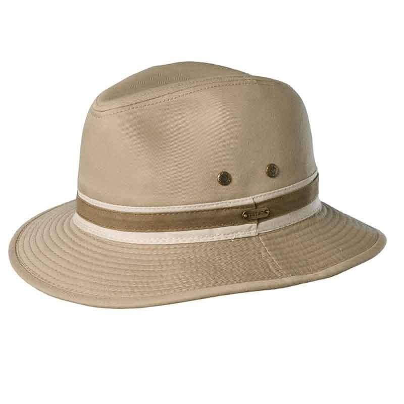 Stetson ‘Durango’ Cotton Safari Hat Khaki Medium