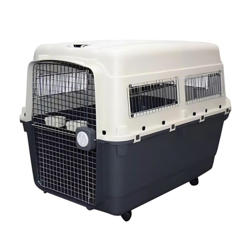 Pet Mode Plastic Transporter with Wheels [Size – 121x 82x90cm]-IATA Approved