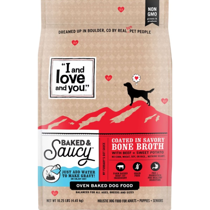 I and Love and You Baked & Saucy Beef & Sweet Potato Dry Dog Food