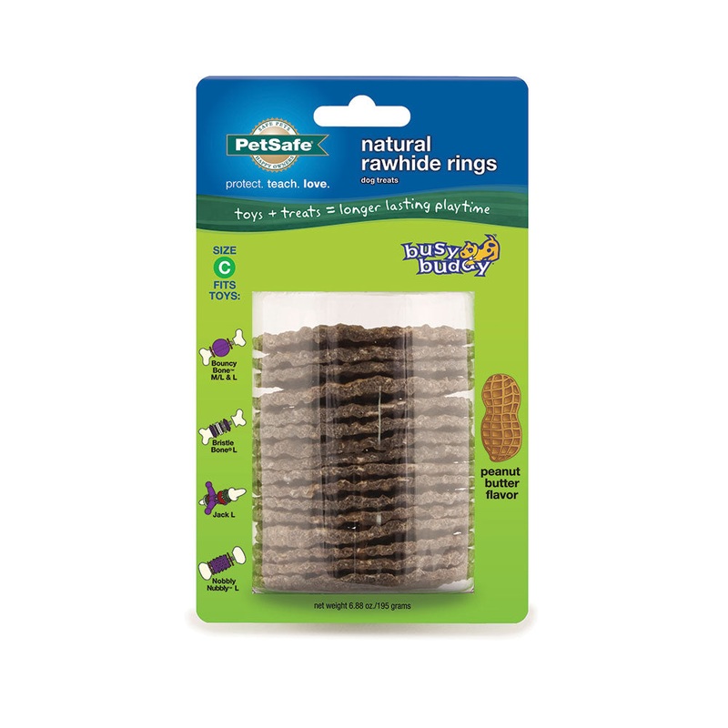 PetSafe Busy Buddy Toys Treats Ring Refills for Dog Large