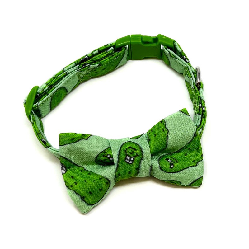Pickles Cat Collar with Bow Tie Small