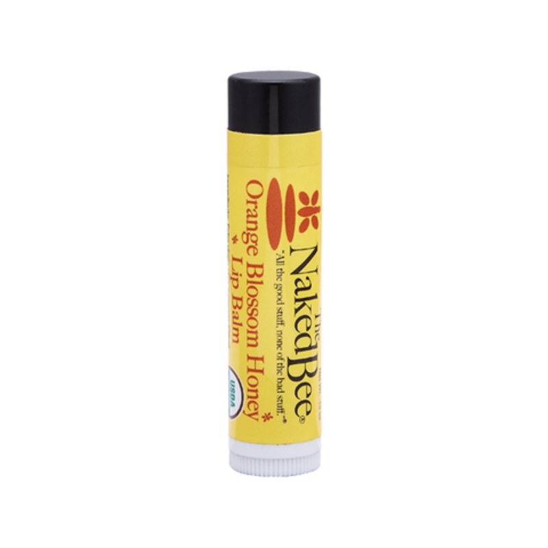 The Naked Bee Orange Blossom Honey USDA Organic Lip Balm .15 oz .15 Oz