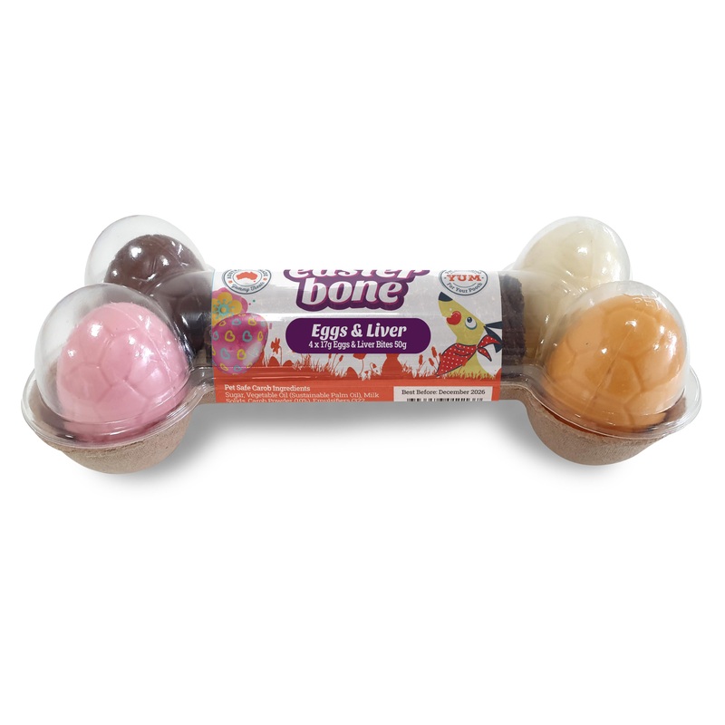 Pooch Treats – Easter Bone (Carob & Liver)