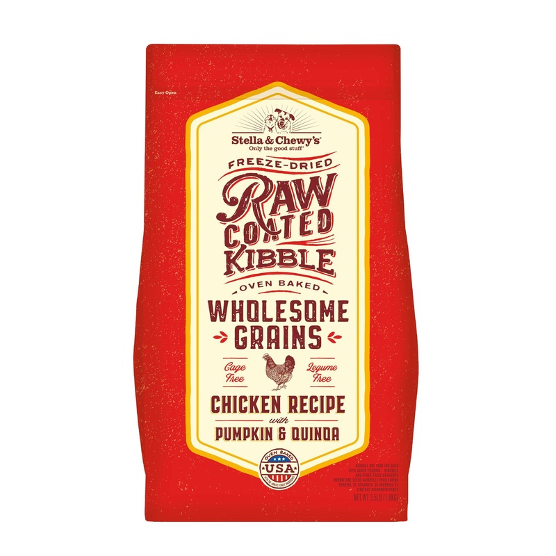 Stella and Chewy’s Wholesome Grain Chicken Raw Coated Dry Dog Food 22 lb