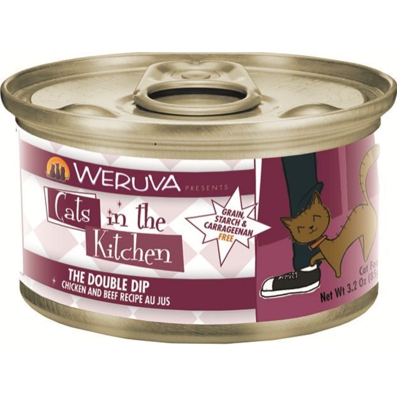 Weruva Cats In the Kitchen The Double Dip Grain-Free Wet Cat Food 3.2oz