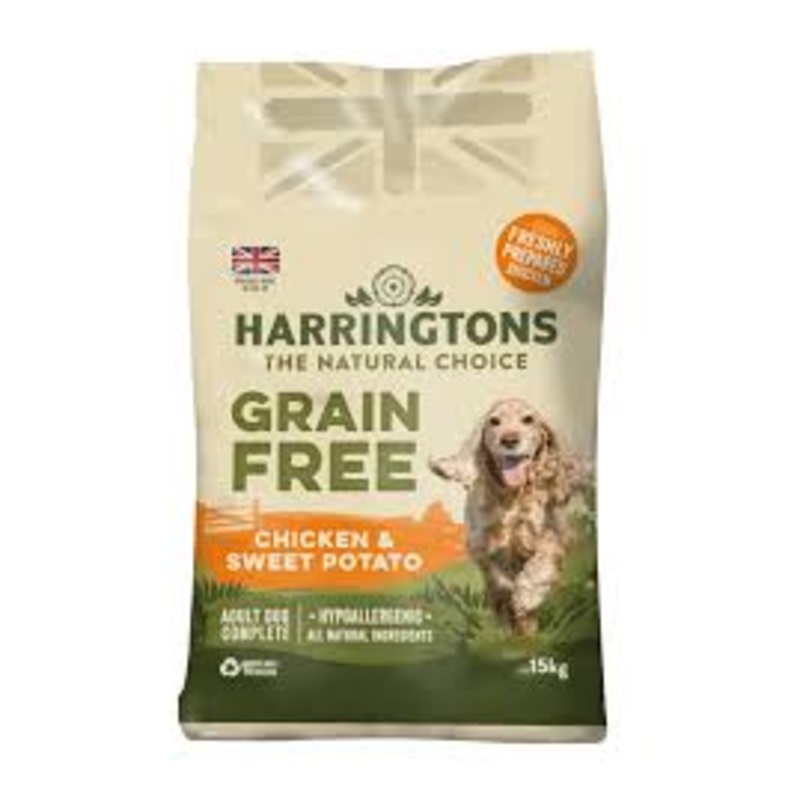 Harringtons Grain Free Chicken & Sweet Potato Dog Food 15kg