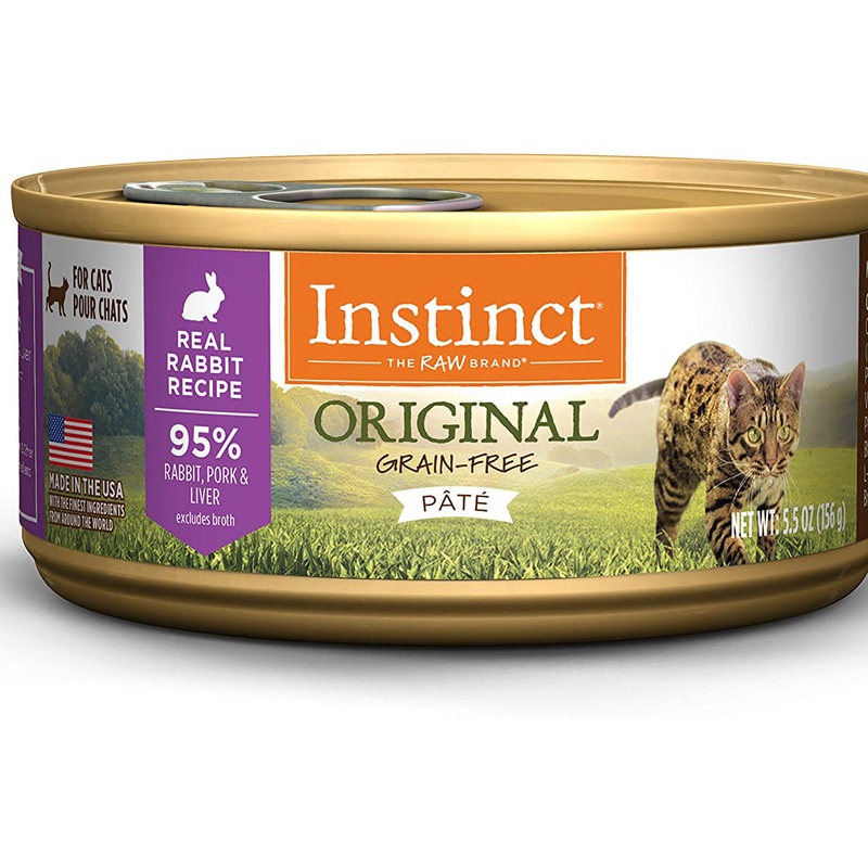 Instinct Original Grain Free Wet Cat Food – Real Rabbit – 5.5oz Can