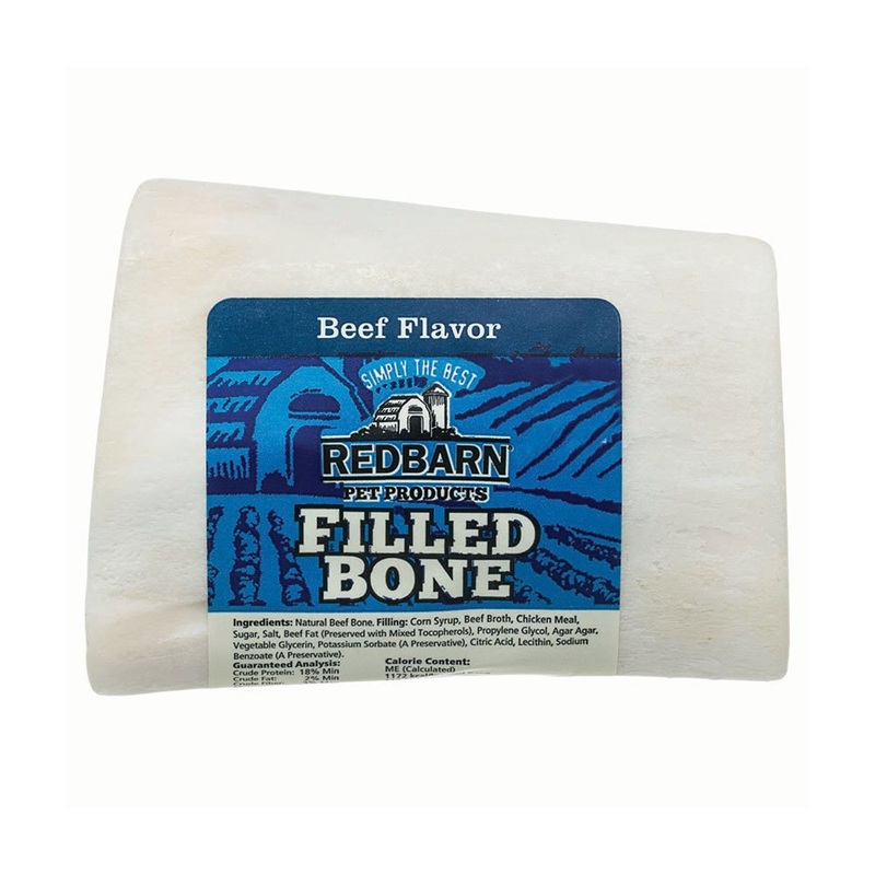 Redbarn Beef Filled Bone Chewy Dog Treat Small