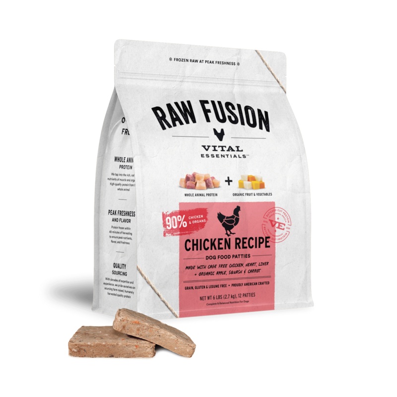 Vital Essentials Fusion Frozen Chicken Dinner Patties